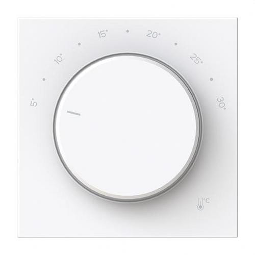 NIESSEN - Tapa termostato electrónico giratorio Serie Vega blanco brillo