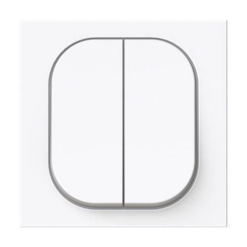 NIESSEN - Tecla doble interruptor - conmutador Serie Vega blanco brillo