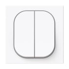 NIESSEN - Tecla doble interruptor - conmutador Serie Vega blanco brillo