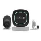 WALLBOX - Kit cargador Pulsar Max de 7,4kW con cable 5m y conector tipo 2 negro/pinza amperimétrica monofásica y un soporte para conector tipo 2 negro