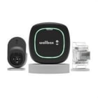 WALLBOX - Kit cargador Pulsar Max de 22kW con cable 5m y conector tipo 2 negro/medidor de potencia trifásico y un soporte para conector tipo 2 negro