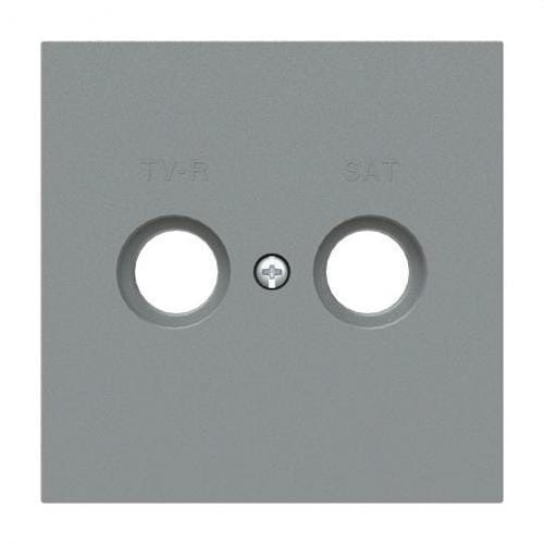 NIESSEN - Tapa toma TV-R/SAT Serie Vega gris niebla