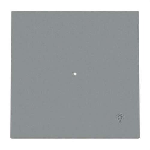 NIESSEN - Tecla pulsador luz con visor Serie Vega gris niebla