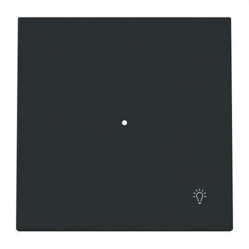 NIESSEN - Tecla pulsador luz con visor Serie Vega negro mate