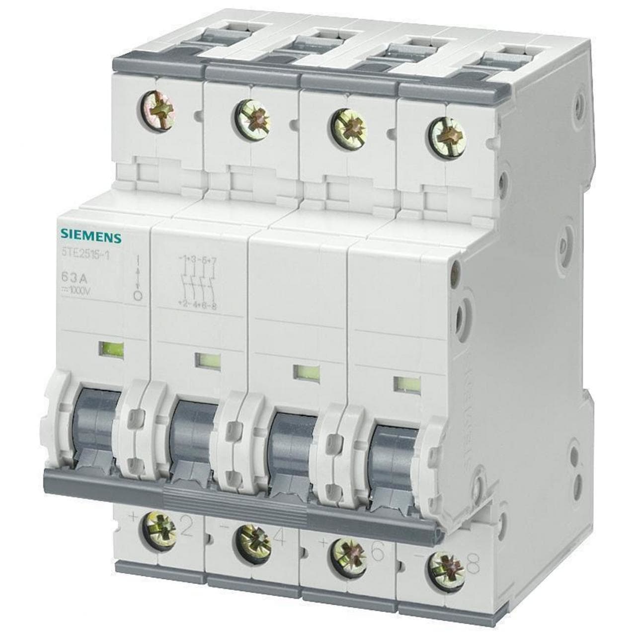 SIEMENS - Seccionador tetrapolar 1000V CC para aplicación fotovoltaico