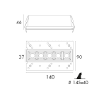 JISO - TOP EAGLE RT5L - Dots - LED SMD - 10W - 3000K - Driver incluido ON-OFF - Color Blanco técnico