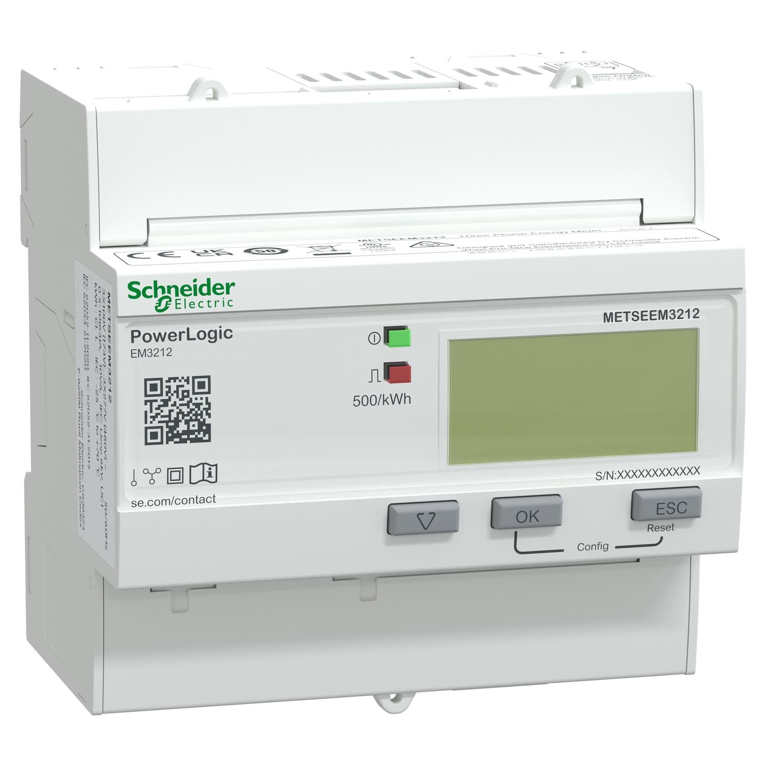 Schneider Electric - Contador de energía PowerLogic EM3000 63A