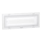 Schneider Electric - Luminaria de emergencia Exiway Trend, estándar, duración seleccionable, 500 lm, IP42, blanca