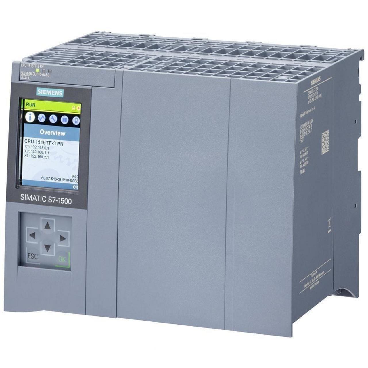 SIEMENS - SIMATIC S7-1500TF, CPU 1516TF-3 PN, CENTRAL PROCES