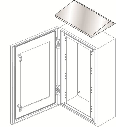 ABB - Tejadillo armario SRX 600x300, ac. inox.