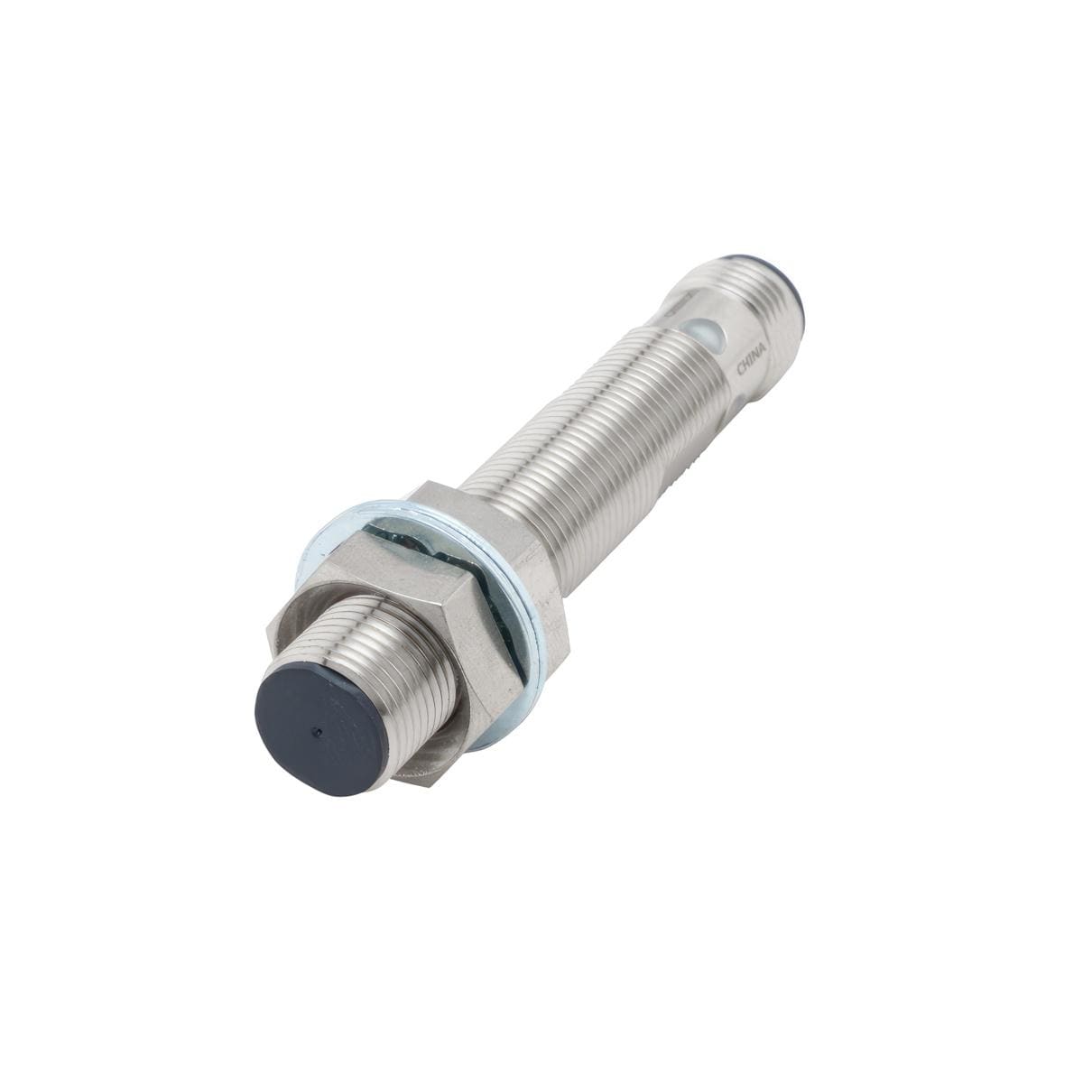 OMRON - Sensor de proximidad inductivo cuerpo largo de níquel-latón M12 apantallado 6mm CC 3 hilos PNP NA IO-Link COM3 conector M12