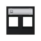 NIESSEN - Tapa ventana 2 conectores negro