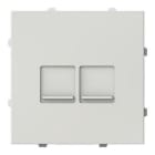 NIESSEN - Tapa plana 2 soportes con persiana Serie Vega duna