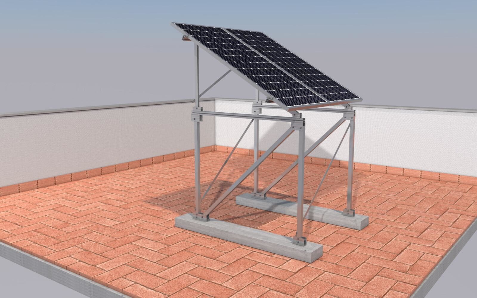 SUNFER - TR41V-1000-C Subestructura elevada 1000 mm