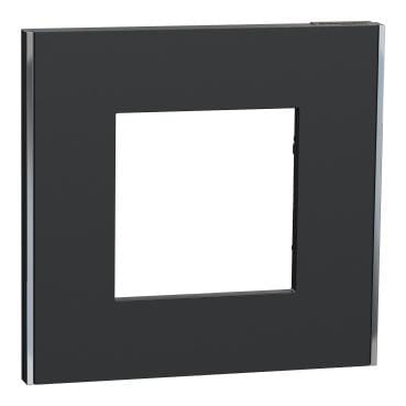 Schneider Electric - 1gang Unica Deco frame Antracita/Plata