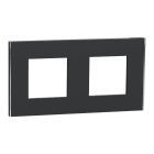 Schneider Electric - Marco 2 Elemento Unica Deco Antracita/Plata