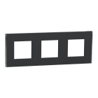 Schneider Electric - Marco 3 Elemento Unica Deco Antracita/Plata
