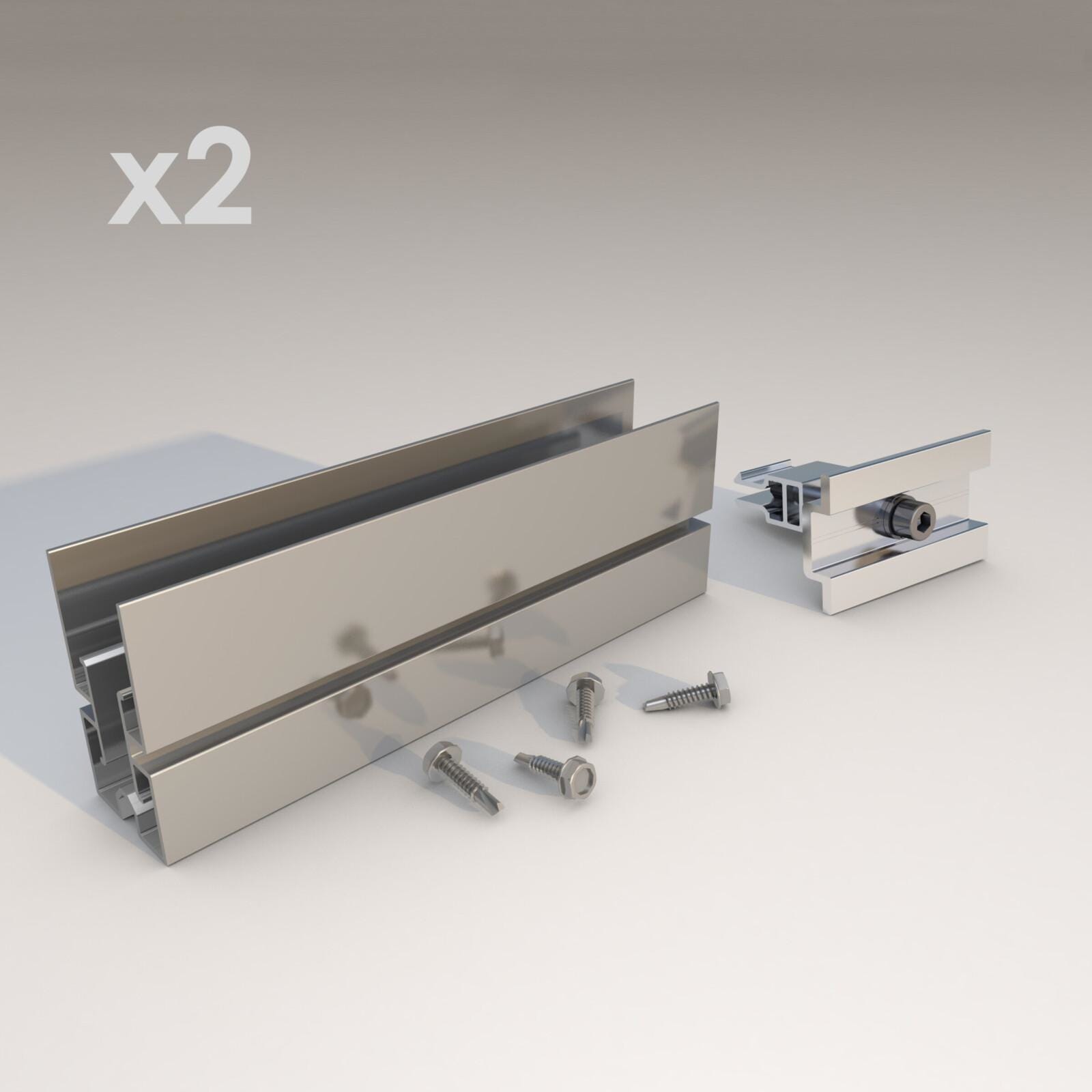 SUNFER - S15-1-C Kit de unión para módulos en vertical