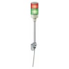 Schneider Electric - Baliza de señalización monolítica, Harmony XVG, 60mm, rojo verde, luz fija, zumbador, IP23, 24V AC/DC