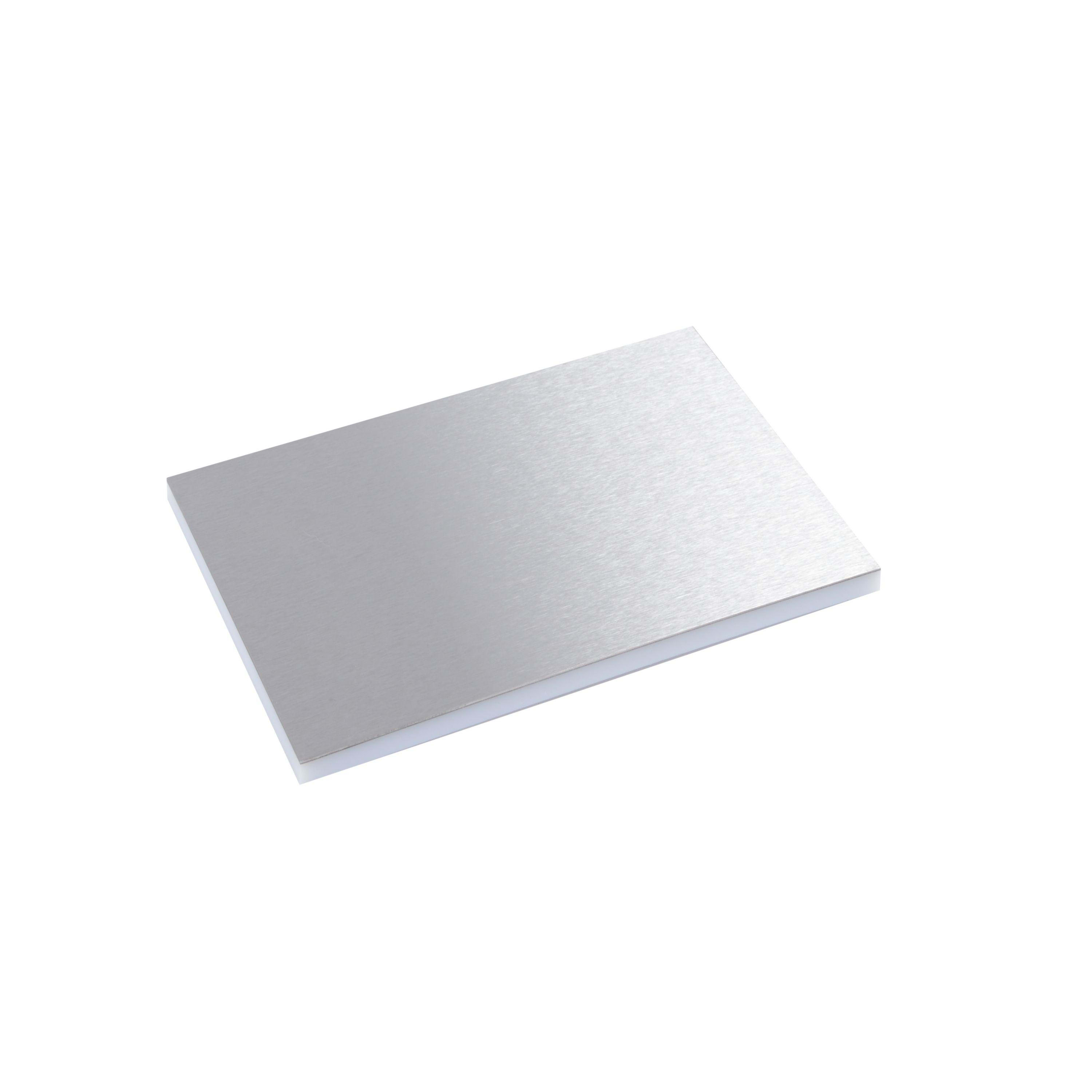 LEGRAND - Placa acabado metal inox para tapa plástico caja suelo rectangular 16/24 módulos