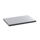 LEGRAND - Placa acabado metal inox para tapa metal caja suelo rectangular 12/18 módulos