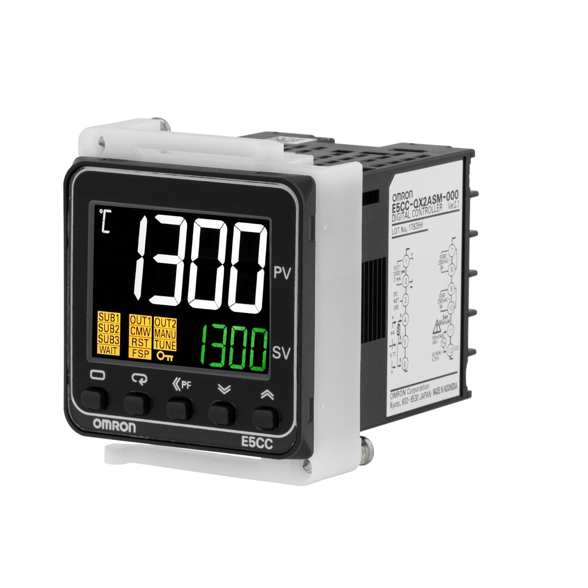 OMRON - Controlador de temperatura, 1/16DIN (48x48mm),1x12V DC salida de pulsos,2 auxiliares, 24V AC/DC