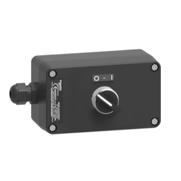 Schneider Electric - Estación de control, plástico, función de arranque-paro, 1 pulsador rasante negro, 1 na, atex