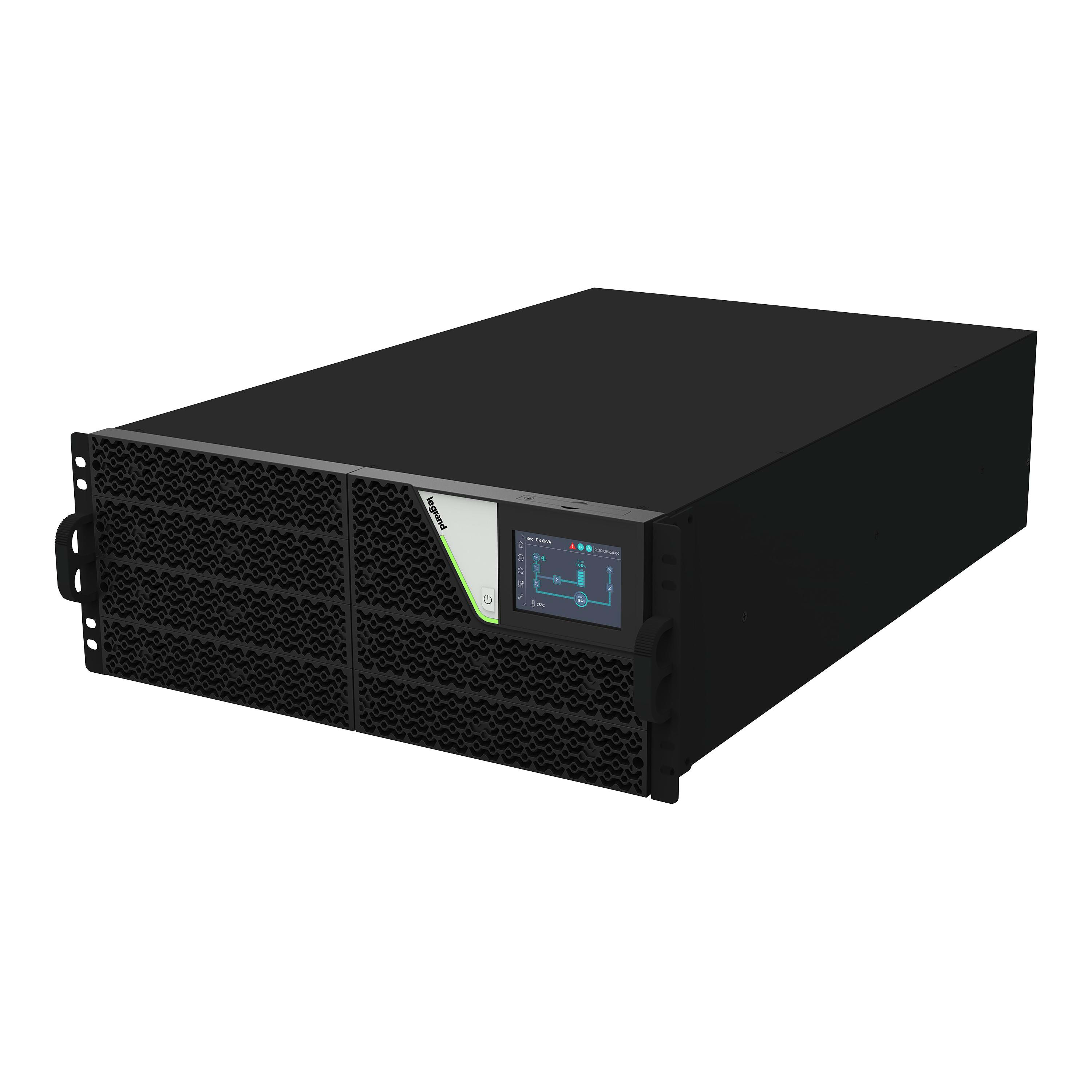 LEGRAND - SAI monofasico online KEOR DK 6KVA. 8 tomas IEC C13+ 2 IEC C19. 95% eficiencia