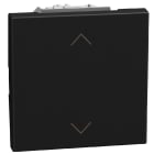 BTICINO - Pulsador doble para persianas Light Now-10A-250V~-interblocado-2 mod-dark