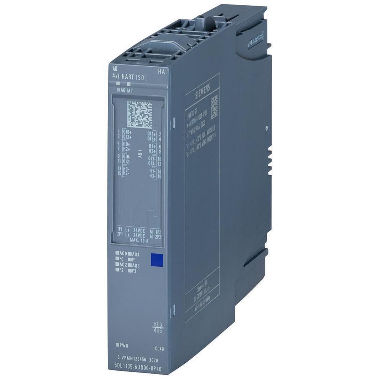 SIEMENS - SIMATIC ET 200SP HA, MÓDULO DE SALIDA ANALÓGICO, AQ 4XI HART ISOL APTO PARA BLOQUE DE TERMINALES K0,
