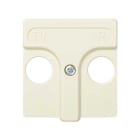 SIMON - Tapa SIMON 27 45x45mm para toma R-TV marfil