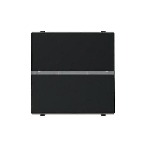 NIESSEN - Interruptor monopolar con lámpara indicadora LED 2 módulos negro