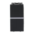 NIESSEN - Interruptor monopolar con lámpara indicadora LED 1 módulo negro