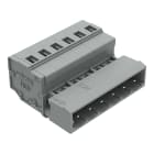 WAGO - Conector macho, 1 conductor;CAGE CLAMP®;2,5 mm²;gris