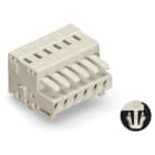 WAGO - Conector hembra para 1 conductor;CAGE CLAMP®;1,5 mm²;gris claro