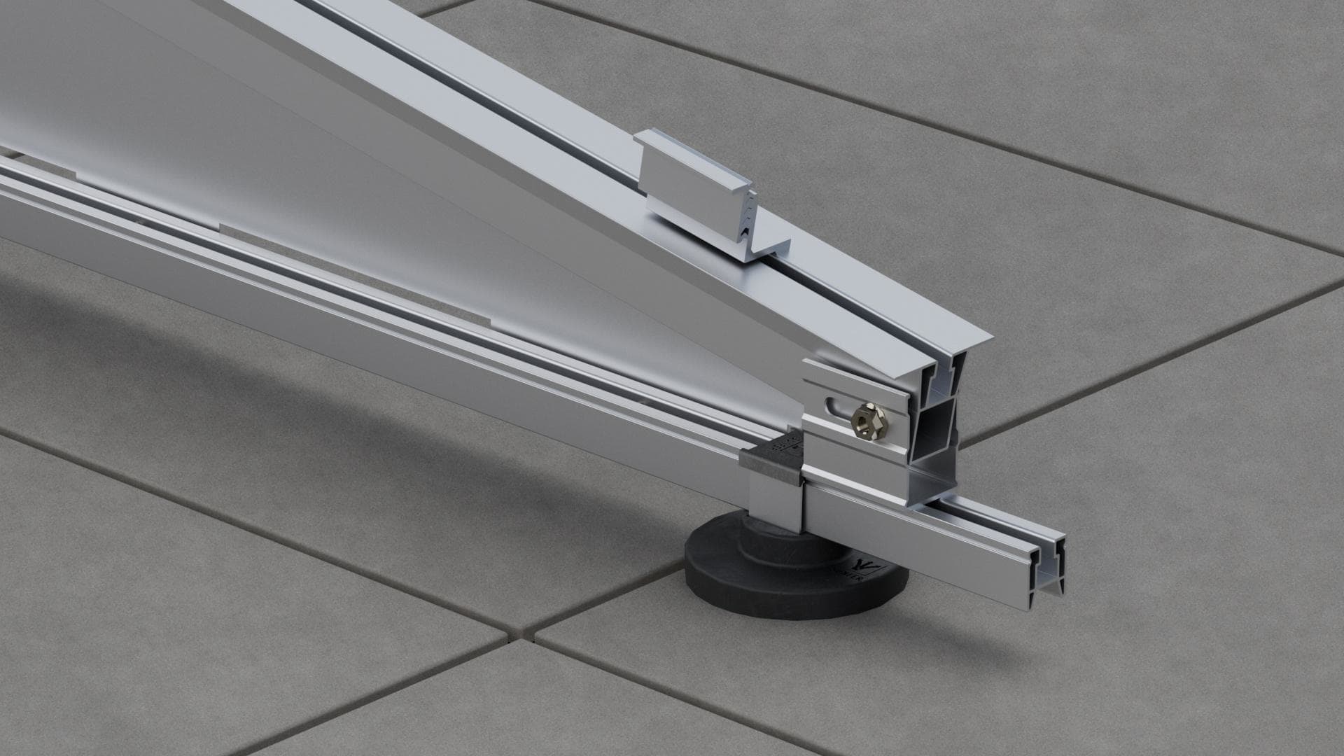 SUNFER - A29H-1-C Elemento A Soporte inclinado lastrado para cubierta plana, horizontal