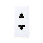 SIMON - Base enchufe SIMON 27 bipolar mixta estrecha blanco nieve