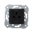 SIMON - Enchufe SIMON 27 2P+TT mixta 15A 125V grafito