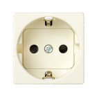 SIMON - Base SIMON 27 2P TT lateral schuko con obturador de seguridad marfil