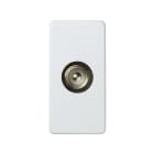 SIMON - Toma TV simple SIMON 27 blanco nieve