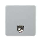 SIMON - Toma teléfono SIMON 27 con 6 conexiones RJ-12 gris