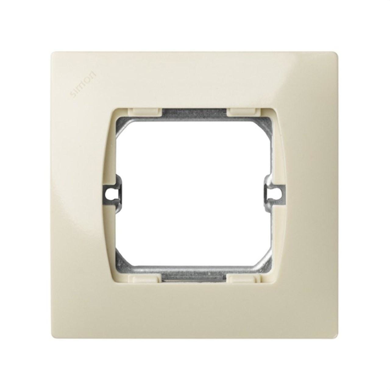 SIMON - Placa SIMON 27 con 1 módulo ancho sin garra marfil