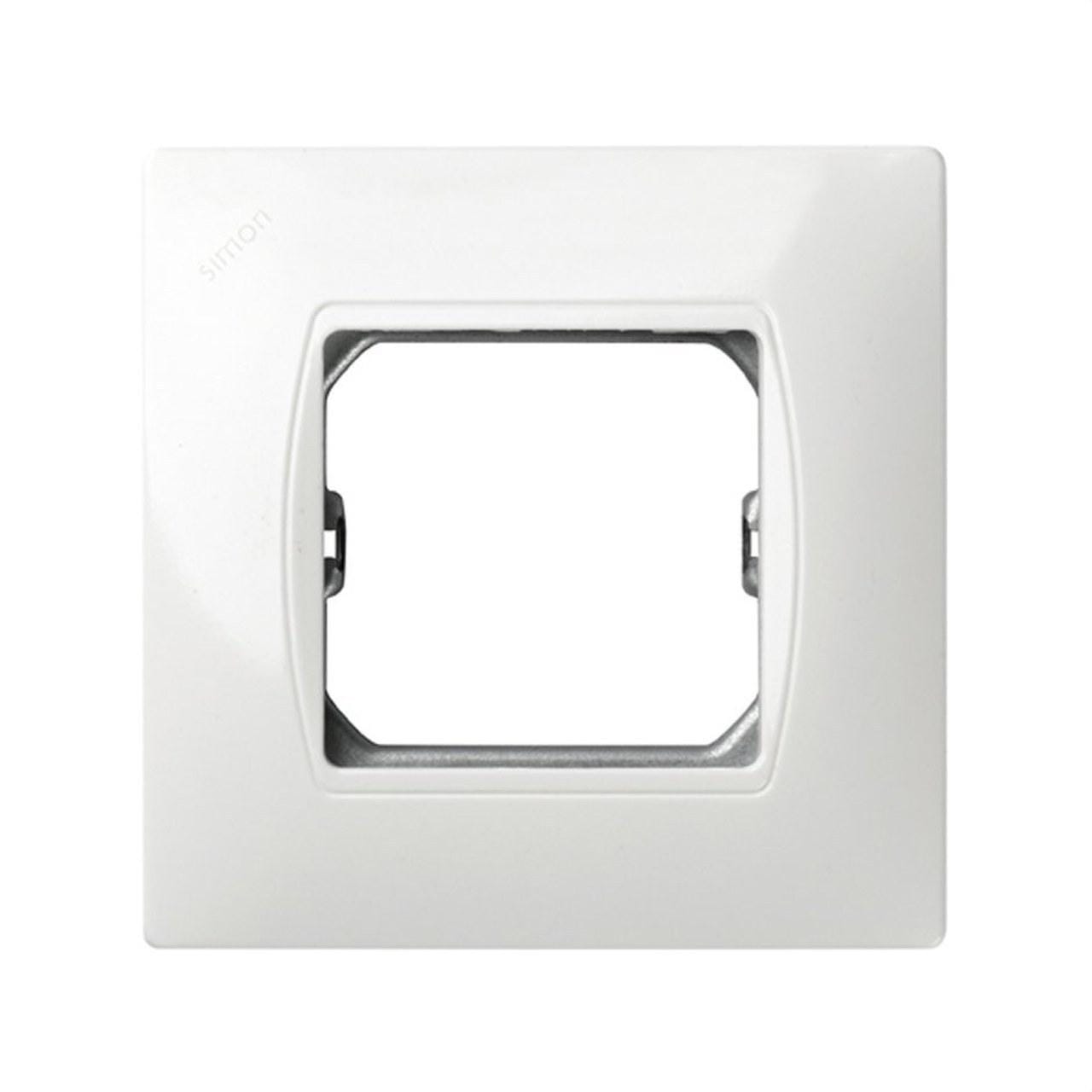 SIMON - Placa monobloc SIMON 27 85x85mm blanco nieve