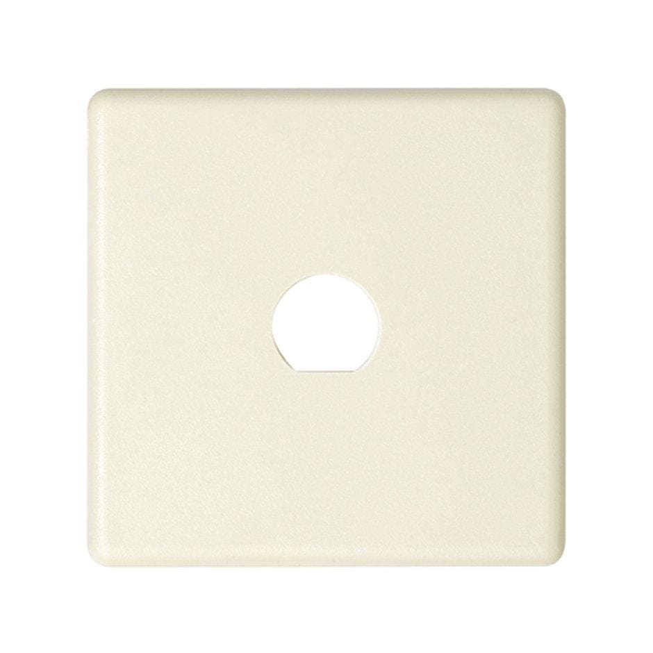 SIMON - Placa SIMON 27 PLAY para 1 conector BNC o TNC coaxial de 9,7mm marfil