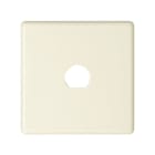 SIMON - Placa SIMON 27 PLAY para 1 conector BNC o TNC coaxial de 9,7mm marfil