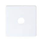 SIMON - Placa SIMON 27 PLAY para 1 conector BNC o TNC coaxial de 9,7mm blanco