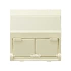 SIMON - Base adaptadora universal SIMON 27 para conexiones informáticas marfil