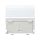 SIMON - Base adaptadora universal SIMON 27 para conexiones informáticas blanco nieve