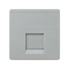 SIMON - Tapa informática universal SIMON 27 módulo ancho gris
