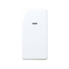 SIMON - Interruptor SIMON 27 Play unipolar con piloto estrecho blanco nieve